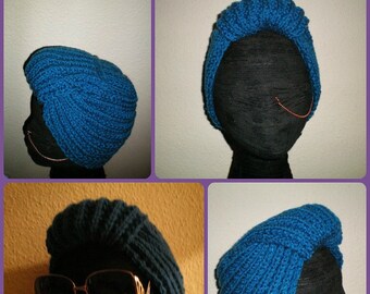 AMEENAH Knit Turban - headwrap scarf solange bun pompadour - MADE to ORDER