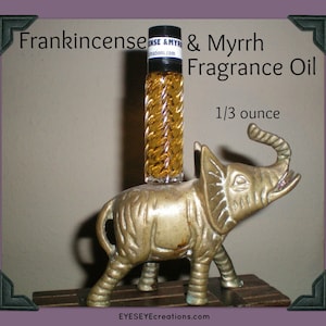 FRANKINCENSE & MYRRH Fragrance Body Oil 1/3 ounce oz image 1