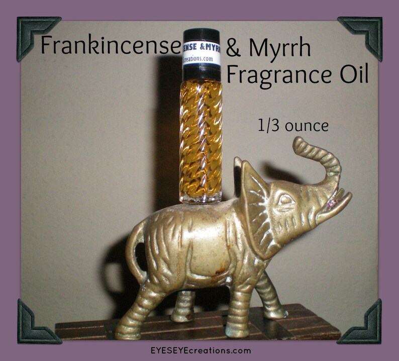 FRANKINCENSE & MYRRH Fragrance Body Oil 1/3 ounce oz image 1