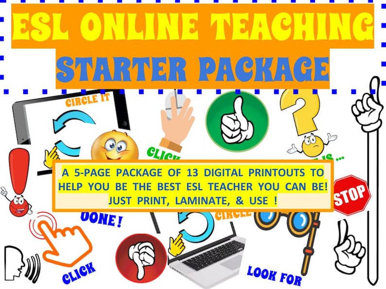 ESL Online Teacher Props Starter Package VIP Kid Palfish - Etsy