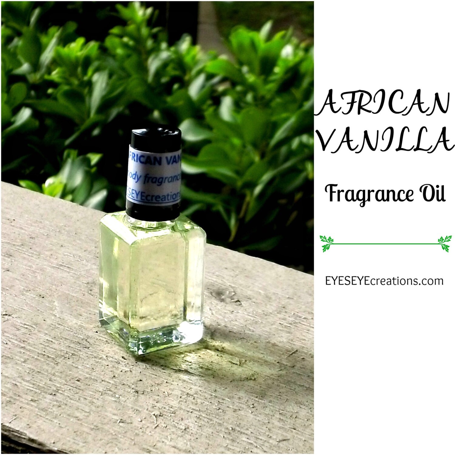 AFRICAN VANILLA Fragrance Body Oil 1/3 1/2 or 1 Ounce oz Etsy