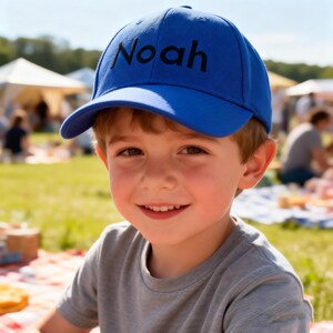 Custom Text Embroidered Children Hat, Personalized Name Kids Baseball Cap, Durable Youth Hat for Boys Girls