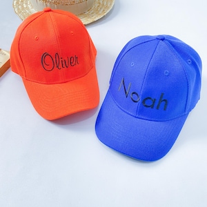 Embroidered Name Youth Baseball Cap, Custom Personalized Kids Hat, Stylish Children's Cap for Boys and Girls