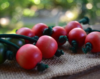 Wooden Cherries - Wooden Play Food - Waldorf Inspired