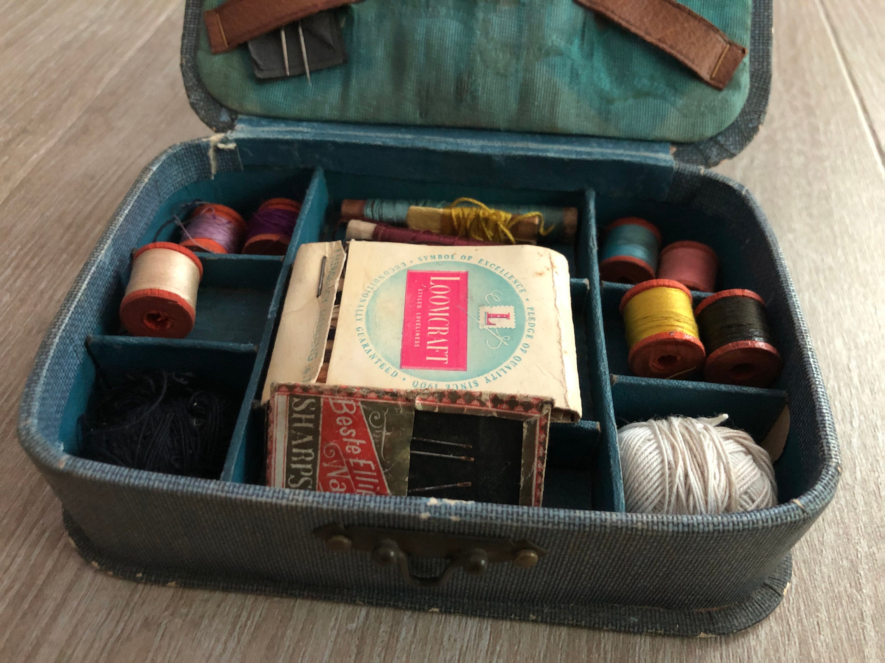 Vintage Sewing Kit Complete European Style Antique Embroidery,wooden Sewing  Basket With Sewing Kit Accessories Vintage Style Organize Box 