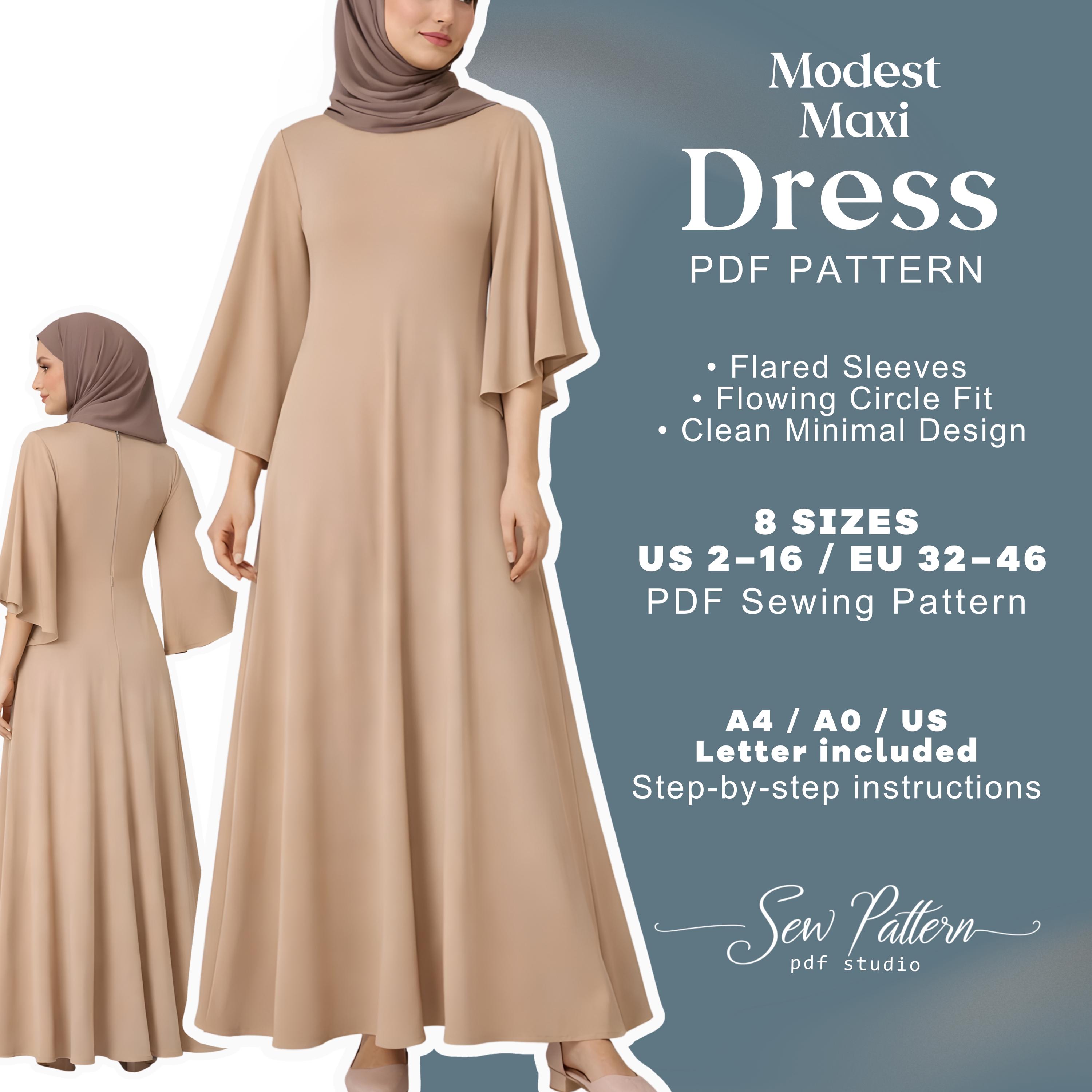 Muslim Maxi Dress - Etsy Muslim Maxi Dress - Etsy
