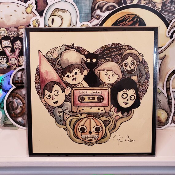 Over The Garden Wall For Sara Heart 8x8 Print Signed By Artist Etsy