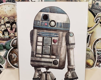 R2D2 Signed 8x10 Print Star Wars