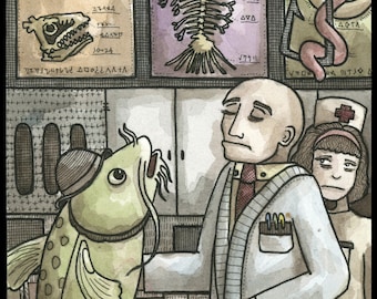 Fish Doctor Signed Print