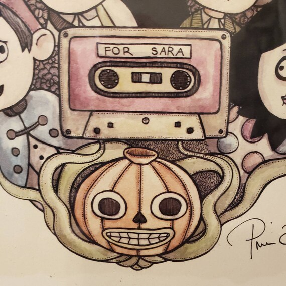 Over The Garden Wall For Sara Heart 8x8 Print Signed By Artist Etsy