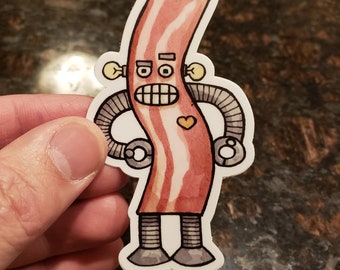 Bacon 3 1/2 inch Vinyl Sticker