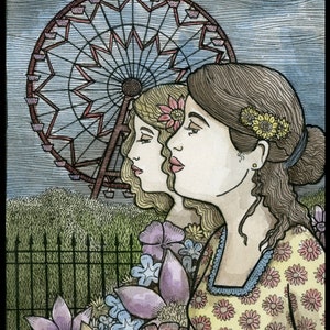 Ferris Wheel Signed 8x10 Print