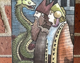 Original Painting - Dragon Couple