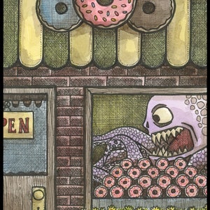 Donut Shop Signed 8x10 Print imagem 1