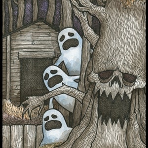 Ghost Tree Signed Print