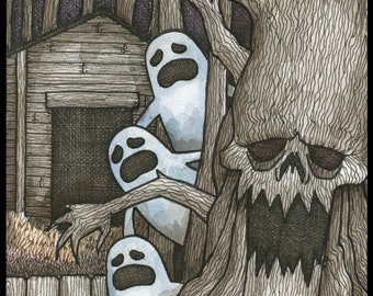 Ghost Tree Signed Print