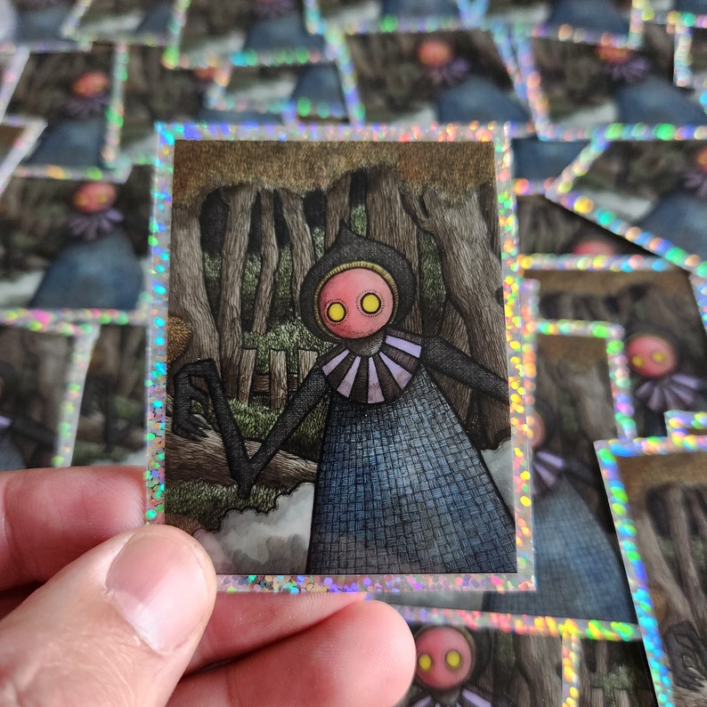 Flatwoods Monster Glitter 3 Inch Vinyl Sticker image 3