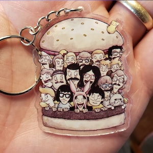 Bob's Burgers Keychain 2 inches