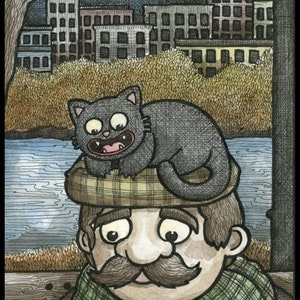 Cat Hat Signed 8x10 Print