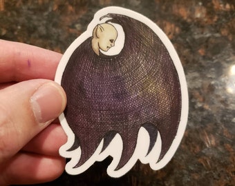 Vampire Cape 3 Inch Vinyl Sticker