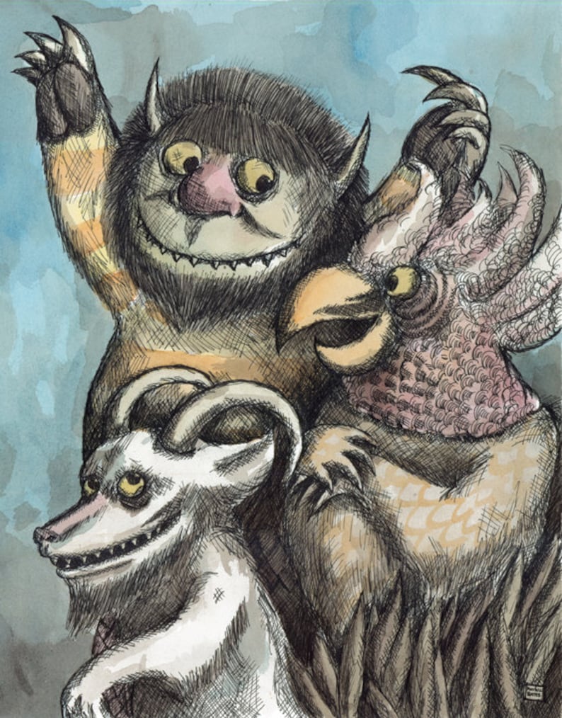 Where the Wild things are 11x14 signed print