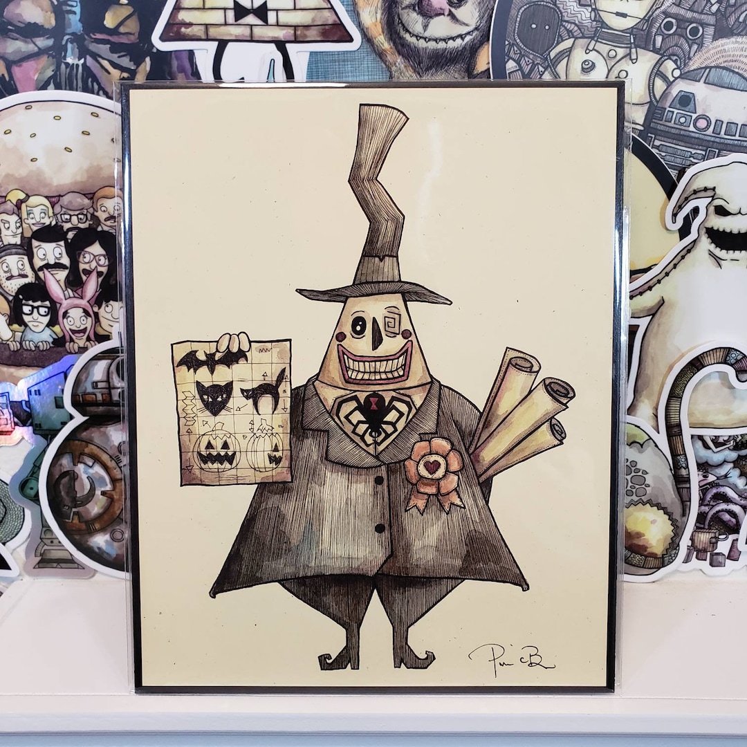 Mayor Nightmare Before Christmas 8x10 Signed Print Etsy