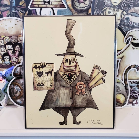 Mayor Nightmare Before Christmas 8x10 Signed Print Etsy