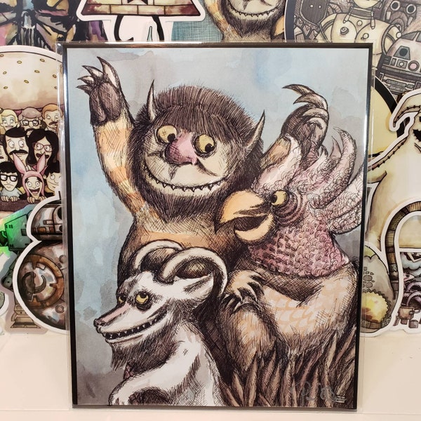 Where The Wild Things Are Wall Art Etsy 