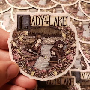 Lady of the Lake 3 inch vinyl sticker