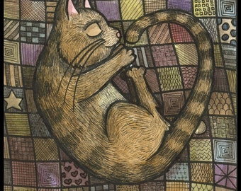Cat Bed Signed 8x10 Print