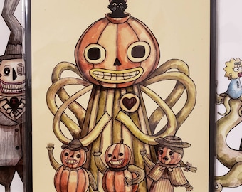 Enoch signierter 8x10 Over the Garden Wall Print