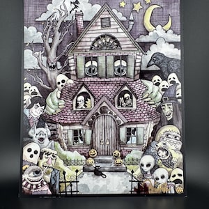 Haunted House signed 8x10 print