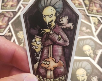 Mr. Burns 3 and 1/2 inch Vinyl Sticker