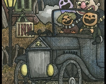 Pumpkin Car Signed 8x10 Print