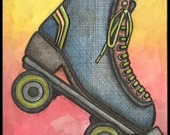 RollerSkates signiert 8x10 Print