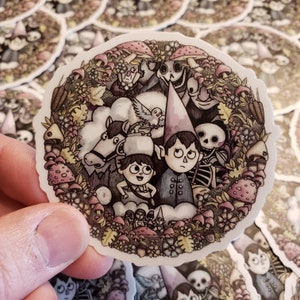 Over the garden wall 3" sticker