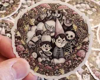 Over the garden wall 3" sticker