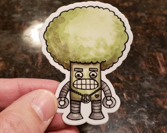 Broccoli 3 Inch Vinyl Sticker