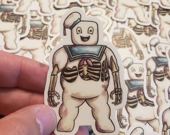 Stay Puft Marshmallow Spooky 3 inch Vinyl Sticker