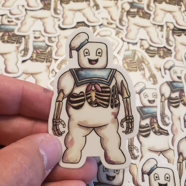 Stay Puft Marshmallow Spooky 3 inch Vinyl Sticker