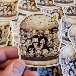 Bob&#39;s Burgers vinylsticker van 3 inch