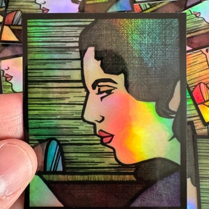 Get Away 3 Inch Holographic Sticker image 1