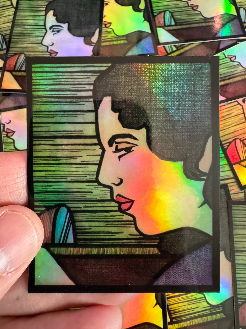 Get Away 3 Inch Holographic Sticker image 1