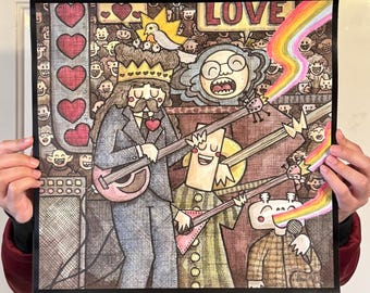 Big 16x16 Love Band Signed Poster