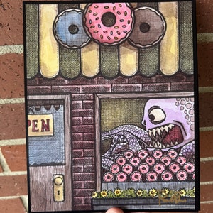 Donut Shop Signed 8x10 Print imagem 2