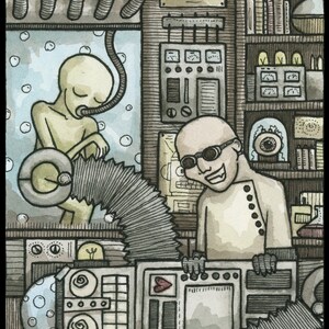 Mad Scientist Signed 8x10 Print