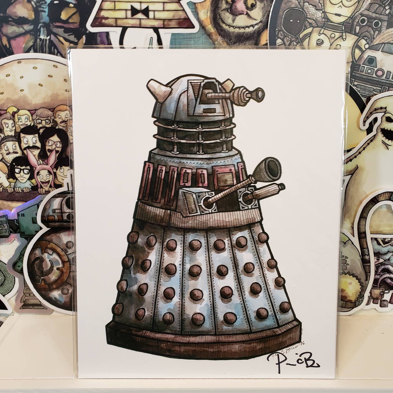 Dalek Signed 8x10 Print Dr. Who - Etsy
