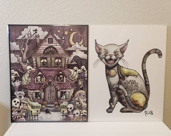 Special Set of Signed Halloween Prints