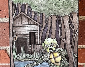 Original Painting - Swamp Monster