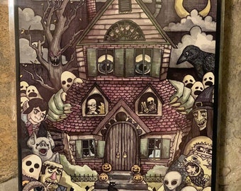 Haunted House 11x14 print NEW